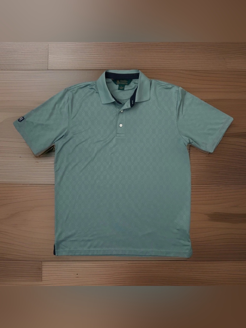 Brooks Brothers Polo St. Andrews Links Golf Men's Size L Seafoam Green
